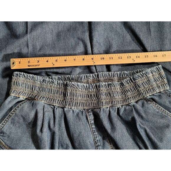 Free People x One Teaspoon Parachute Denim Jeans  Pull-On Light Wash Plus Sz XXL - Picture 14 of 16